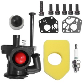 ANBOO For Briggs and Stratton Carburetor Briggs and Stratton Service Kit Carburetor Kit for BS 795477 795469 794147 699660 794161 498811 Lawnmower with Air Filter 698369