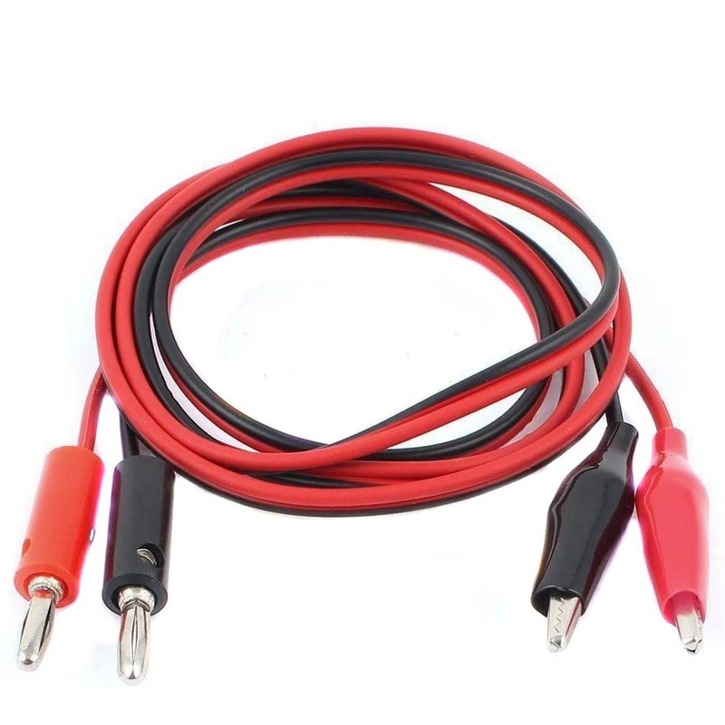 bnafes Power Supply Double Alligator Clip to Banana Connector Audio