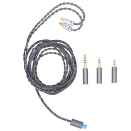 A2DC Headphone Replacement Cable 3.5mm 2.5mm 4.4mm Plugs Headphone Upgrade Cable for ATH CKS1100 E40 E50 E70 LS300 3.9ft