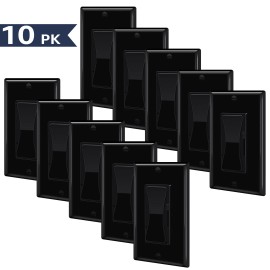 Unbranded 10Pack Black 3-Way 15A 120V CFL 600W/LED 150W Dimmer w/ Cover