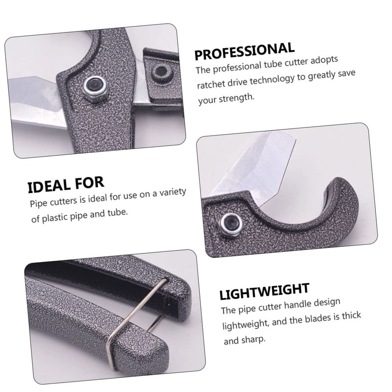 TEHAUX Ratcheting Tube Cutter One Hand Fast Cutting Tool for