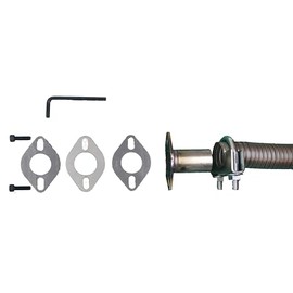 GenExhaust for Champion Generator w/ 90A exhaust cover plate 1" exhaust galvanized steel extension. (10")