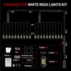 SHINIGHT 20 Pods White Rock Lights for Trucks/UTV/ATV - 36