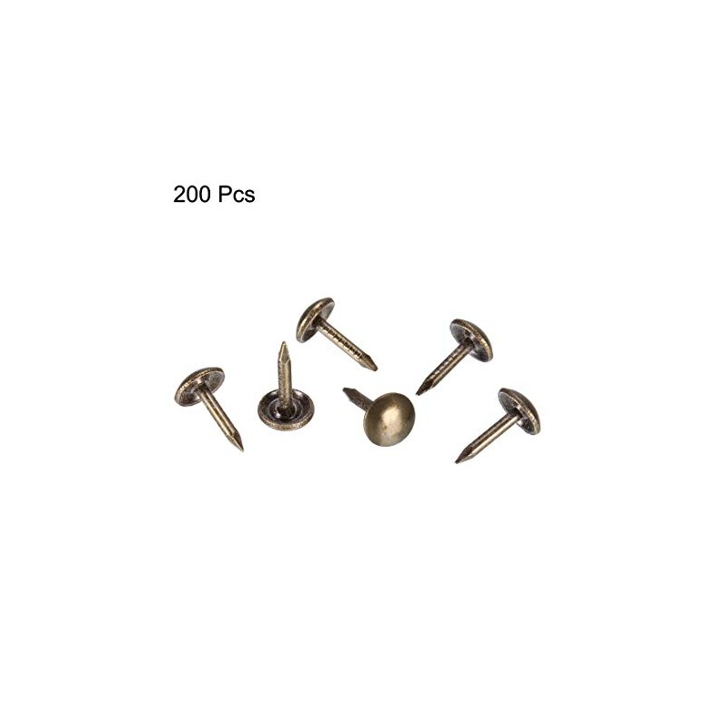 sourcing map Upholstery Nails Tacks 6mm Dia 8mm Height Retro