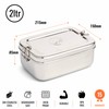 Elephant Box Original Stainless Steel 2 Litre Lunch Box |