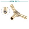 ACROPIX Universal Y Shape 5mm Gold Tone Brass Barb Hose