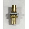 MEMCO Brass bulkhead fitting 1/2-20 thread to 3/8 ID tubing