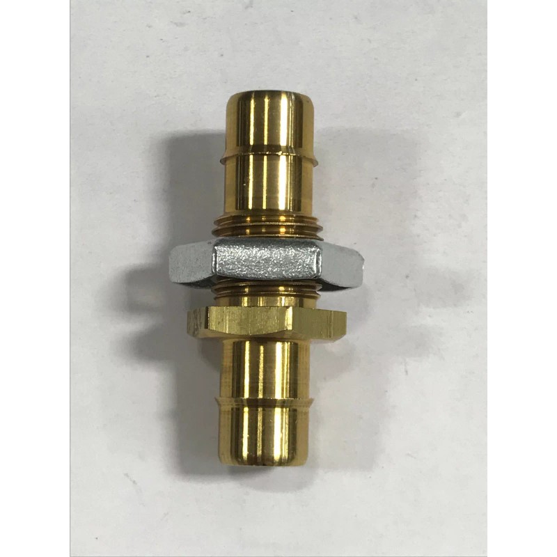 MEMCO Brass bulkhead fitting 1/2-20 thread to 3/8 ID tubing