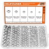HELIFOUNER 200 Pieces 5 Sizes Metric Hex Nuts Assortment Kit,