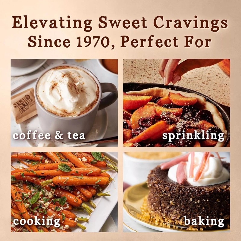 Sugar In The Raw Turbinado Cane Sugar Packets, 200 Count,