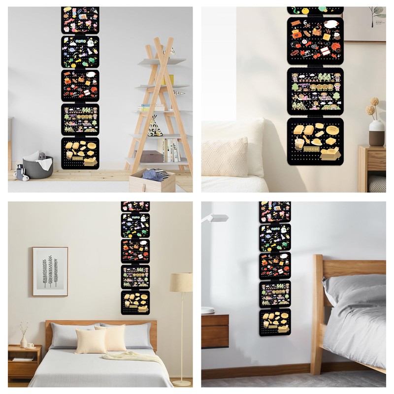 Pin Badge Display, Earring Storage Organiser 5 Sheet Hanging Jewellery