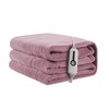 Electric Heated Blanket 72"x84" Full Size, Soft Coral Fleece with