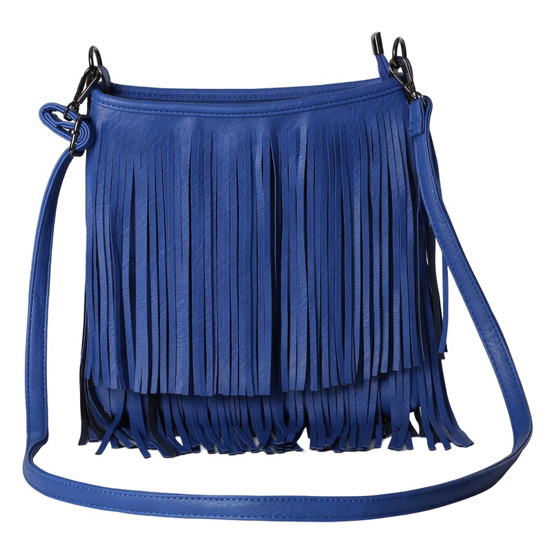 Womens Tassel Handbag - Fringe Design Bag - Soft Stylish