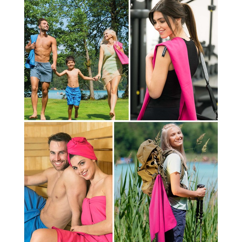 Fit-Flip Swimming towel - fast drying microfibre beach towel -