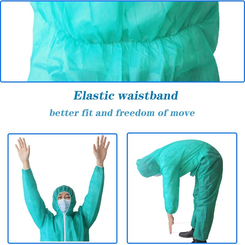 V VICOGARD Hazmat Suits,10 Colors Options Disposable Protective Coveralls, Paint