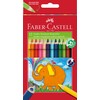 Faber-Castell FABER-CASTELL 116501 - Jumbo Buntstifte dreikant, 5.4 mm, 12er