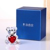 DOJOZ Crystal Teddy Bear Valentines Day Sweet Gifts Figurine Red