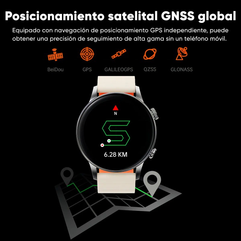Reloj Inteligente Black Shark S3 1.43 pulgadas Amoled Correa De