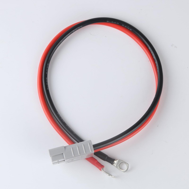 8AWG Cable with 50A Connector for LiFePO4 Battery Compatible with