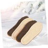 Mobestech 2pairs Imitation Wool Insoles for Men and Women Warm