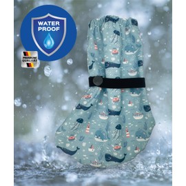 HECKBO baby rain booties without fleece rain shoe covers - Sea - 3-18 months - overshoes crawling shoes