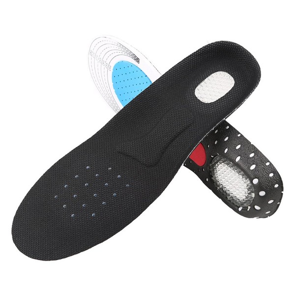 VORCOOL Unisex Gel Orthotic Sport Running Insoles Insert Shoe Pad Arch Support Cushion - Size L