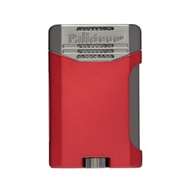 Palió Pro Line, Antares Doublejet Torch Lighter. Side Squeeze Ignition, Metalic Body, Color Tinted Fuel Window (Red)