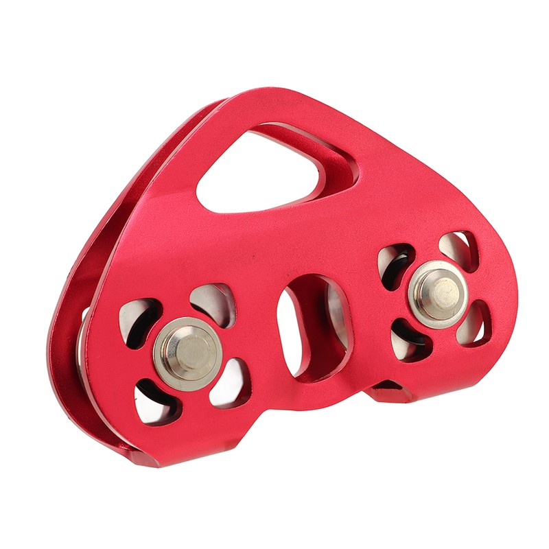 Mountaineering Climbing Double Axle Double Zip Line Trolley Steel Rope