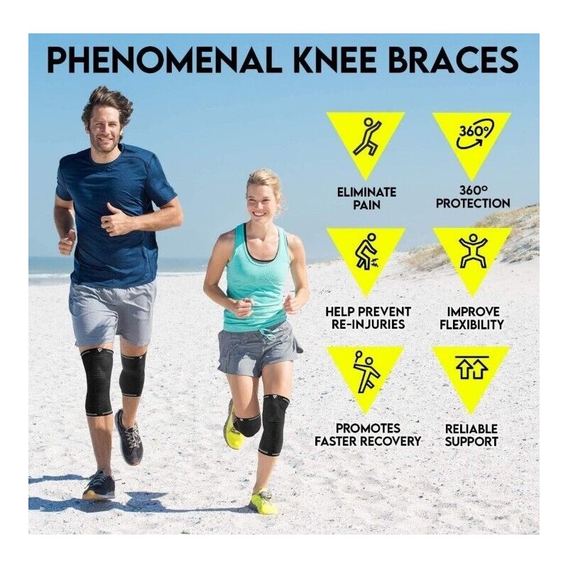 Langov Compression Knee Sleeves for Knee Pain for Women &