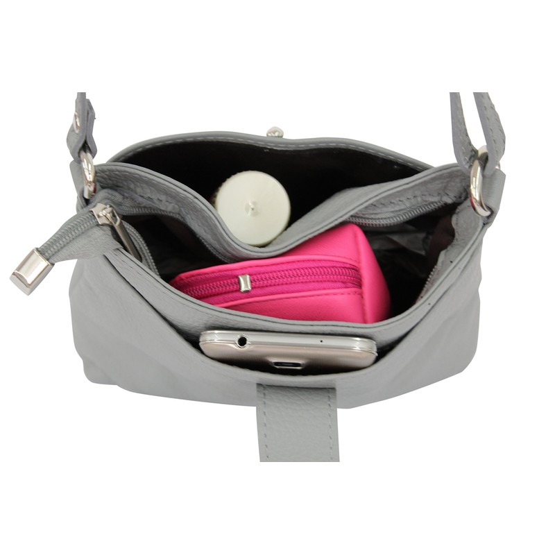 AMBRA Moda GL007 Women's Real Leather Handbag Shoulder Bag Citybag