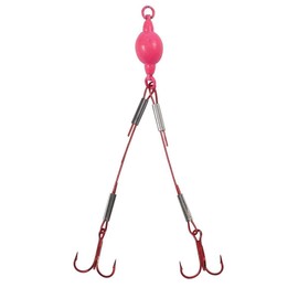 Northland Tackle PRMWR8-R Mini Predator Rig - Wire - Weighted Glo Red 1/8 OZ