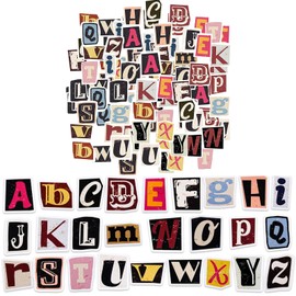 156 PCS Letter Stickers Small Size Scrapbook Stickers Vintage Alphabet Letter Stickers Travel Stickers DIY Decorative Stickers Luggage Stickers for Suitcases for Travel Laptop