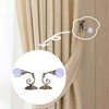 2PCS Curtain Tiebacks, Iron & Artificial Crystal Curtain Holders Curtain