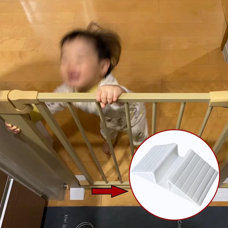 Pet Gate Triangle Stabilize Support, Anti-Kick Fall Prevention Reinforce Card