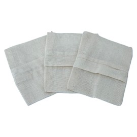 The Kind Wash Cotton Muslin Zip Bags Reusable Laundry Wash Bags Soap Nuts Multi Pack (Pack of 10) Multipurpose Bags Jewellery Keepsakes Herbal Crafts, Soap Nuts Spices