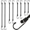 MTE 8Pack Bungee Cords With Hooks, 35KG Max Load Bungee
