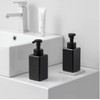 Liquid Soap Dispenser Set, Black Plastic, 443 ml, 2-Pack