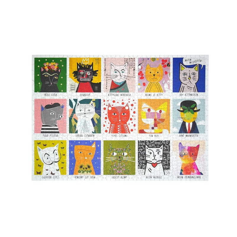 Art Cats by Nia Gould - 1,000 Piece Happily Puzzle
