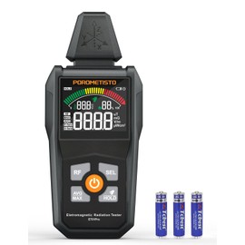 POROMETISTO EMF Meter Radiation Detector, ET01Pro EMF Detector, 5-in-1 Electromagnetic Field & Radio Frequency Detector for Home & Office EMF Inspections, Ghost Hunting| Portable Handheld