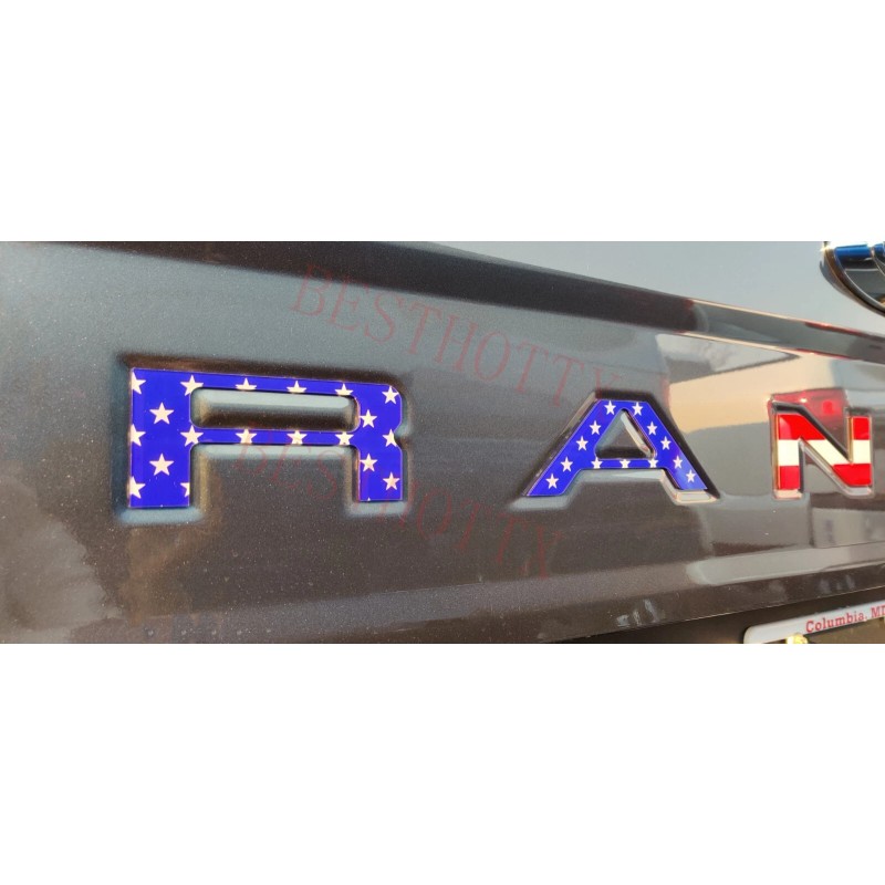auto pro 0.1 in ABS Tailgate Insert Letters fits 2019-2023