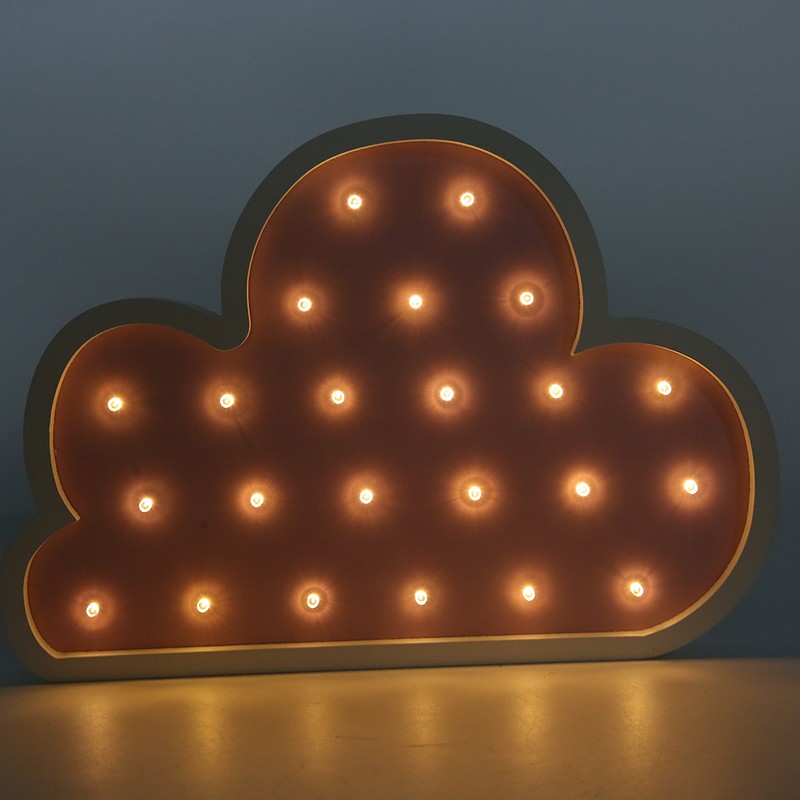 Night Light Bedside Home Wooden Crafts Children Bedroom Table Luminous