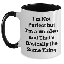 Warden Humor Funny Gifts for Warden Lovers Warden Sarcasm Christmas Memorable Presents, Warden Mugs, Warden Quotes & Humor for Him or Her, Gift Ideas from Friends and Family for Warden