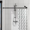 Corner Shower Curtain Rod, Curved Shower Curtain Rod, Adjustable L
