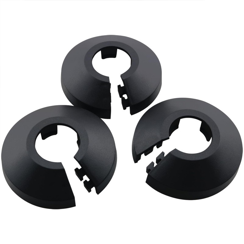 ZCZQC 4PCS Snap on Pipe Caps Decorative 17mm PP Plastic