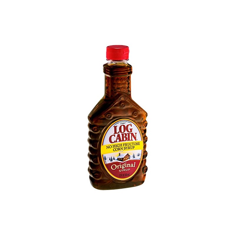 Log Cabin Syrup Original, 12 oz Plastic Bottle (Pack of