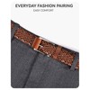 CHAOREN Braided Belts Men Leather - 1 3/8" Casual Woven