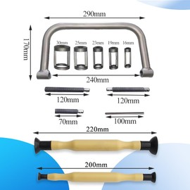 QUNNIE Valve Spring Compressor Tool, 12Pcs Valve Lapper Tool Auto Compression C-Clamp Service Kit, Valve Removal Grinding Set Fit for Moto/ATV/Car/Small Engine Vehicle