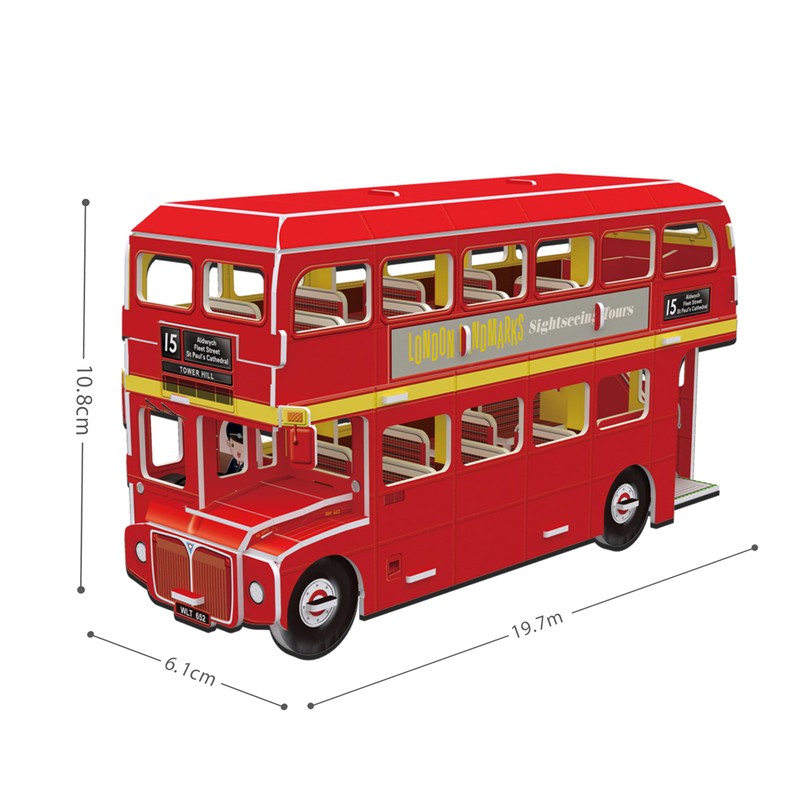 Cubic Fan London Bus Mini Model 3D Puzzle Paper Craft