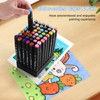 RMIVEGLIA Alcohol Marker Pens Set, 48 Colours, Double-Sided Brush, Felt