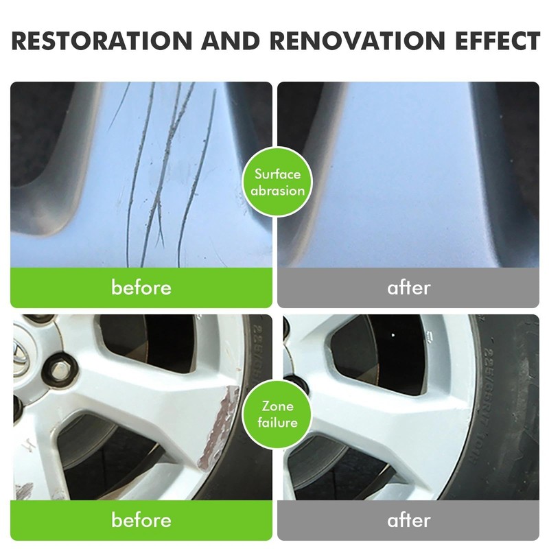 Edantas Silver Gray Rim Touch Up Paint, Wheel Touch Up